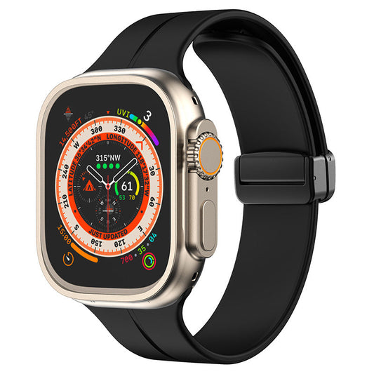 Simple Silicone Magnetic Folding Band For Apple Watch - Nuvbands